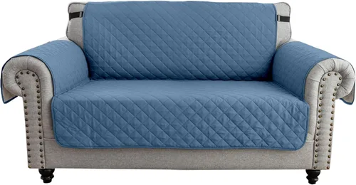 Vista 44 de MIFXIN Funda reversible para sofá, impermeable, antideslizante, lavable, con correa elástica, protector de muebles para mascotas, perros y niños