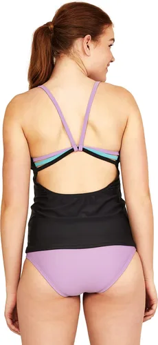 Vista 4 de Speedo Traje de baño para mujer, tankini con cuello redondo