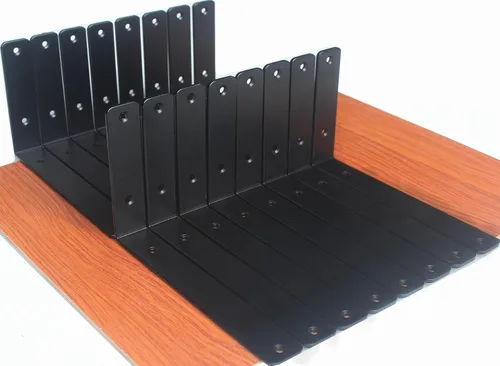 Vista 20 de Paquete de 2 soportes de estante en L de 6 pulgadas de largo x 4 pulgadas de alto x 1.5 pulgadas de ancho, 5 mm de grosor, soportes de estante