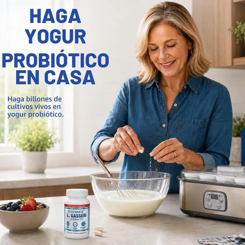 Vista 4 de Ultimate L. Gasseri Probiotic 10 mil millones de UFC, Lactobacillus Gasseri Yogurt Starter para Super Gut Yogurt, Suplemento de salud intestinal