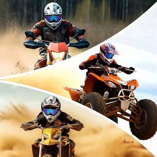 Vista 7 de Gafas para ATV Dirt Bike Paquete de 2 Gafas de Motocicleta Motocross Resistentes al Viento Gafas de Visión Amplia Fuera de Carretera para Conducir