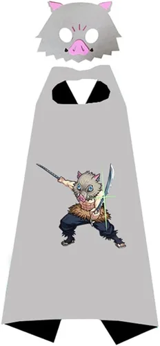 Vista 6 de 5 juegos de disfraces de demonio para niños, capas y máscaras para fiestas de niños, Holloween, fiesta de cumpleaños para niños, disfraz de bricolaje
