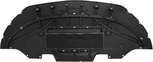 Vista 5 de Evan Fischer Parachoques delantero bajo cubierta protector contra salpicaduras compatible con Ford Mustang 2015-2017 2.3L 3.7L Ford Mustang