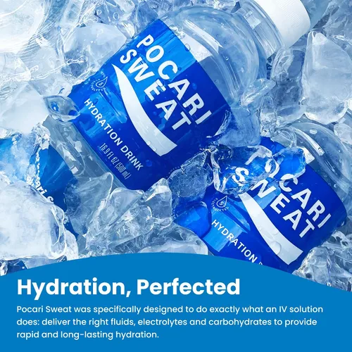 Vista 5 de Pocari Sweat Paquete de 24 botellas de PET de 16.9 onzas, ahora en los Estados Unidos, restaura el agua y los electrolitos, hidratación que es más