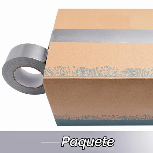 Vista 4 de Reniteco - Cinta adhesiva plateada de 2 pulgadas x 10 yardas resistente al Plateado