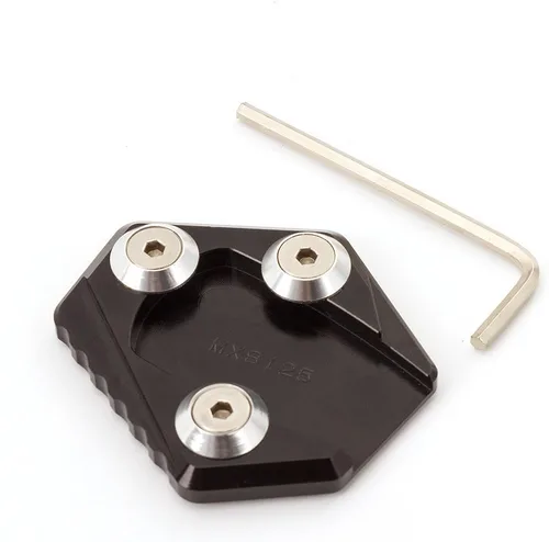Vista 11 de Krace Soporte lateral para motocicleta, placa de ampliación de pie lateral, almohadilla de extensión para Yamaha YZF R1 2009-2016