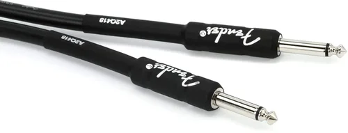 Vista 11 de Fender - Cable de instrumento de la serie profesional, cable de guitarra, accesorios de guitarra, ángulo/ángulo, negro, 6 pulgadas, paquete de 2