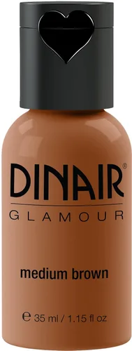Vista 33 de Dinair Base de maquillaje con aerógrafo Marrón oscuro GLAMOUR: Natural, Cobertura ligera, Mate 1/4oz