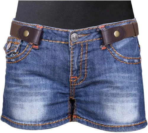 Vista 2 de Sin hebilla cinturón elástico para mujeres hombres cinturón de cintura de hasta 72 pulgadas para jeans