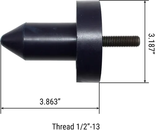 Vista 3 de Pin de capó Poly para Kenworth T2000, T400, T440, T450, T470, T600, T660, T800, W900