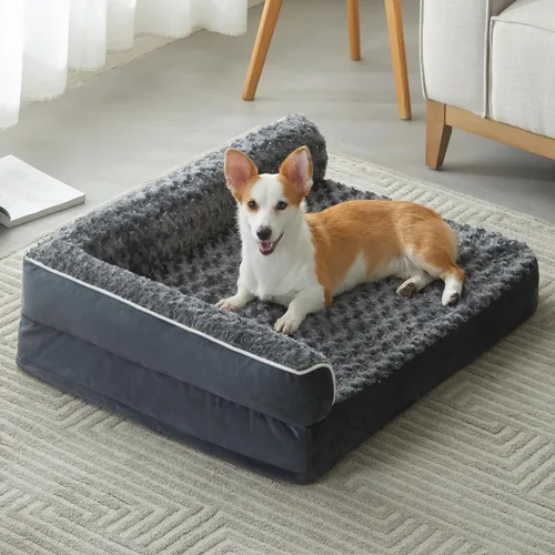 Vista 11 de BFPETHOME - Camas ortopédicas para perros grandes - Sofá para perros impermeable con funda extraíble y lavable, cama grande para mascotas con forro