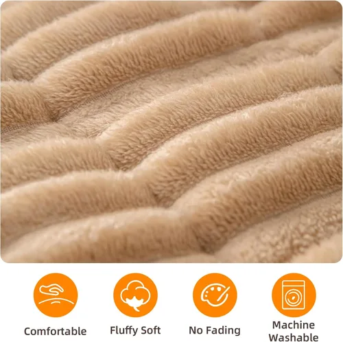 Vista 5 de Funda de sofá lavable para perros, funda mullida para sofá, apta para mascotas, protector de sofá antideslizante, color marrón, 27.6 x 59 pulgadas