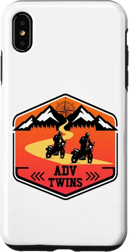 Vista 7 de iPhone 12 mini Adv Twins Riders Motorcycle Biker Off-Road Brother Sister Case