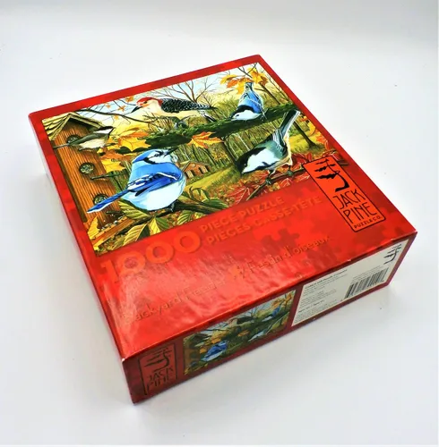 Vista 3 de Cobblehill 70010 JackPine Puzzles 1000 - Comedero para patio trasero, varios
