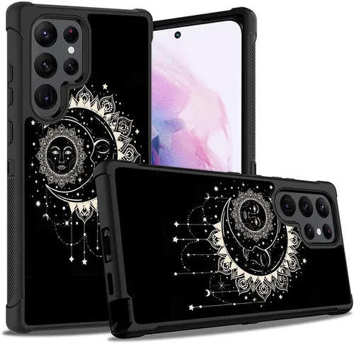 Vista 16 de Funda para Galaxy S22 Ultra, resistente 3 en 1, híbrida de plástico duro y silicona suave, a prueba de golpes, funda de protección contra caídas