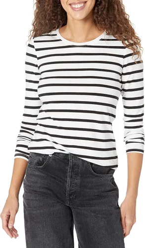 Vista 24 de Amazon Essentials Camiseta de manga larga y cuello redondo para mujer (disponible en tallas extragrandes)