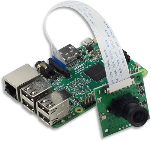 Vista 4 de Arducam Sensor de lente OV5647 para cámara Raspberry Pi, lente ajustable e intercambiable M12, enfoque y mejora de ángulo para Raspberry Pi 4/3/3 B+