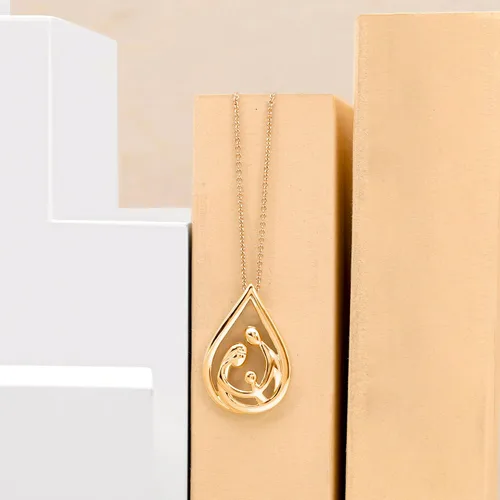 Vista 27 de Jewelili - Collar con colgante de plata de ley o oro rosa o amarillo sobre plata, cadena de eslabones de 18 pulgadas