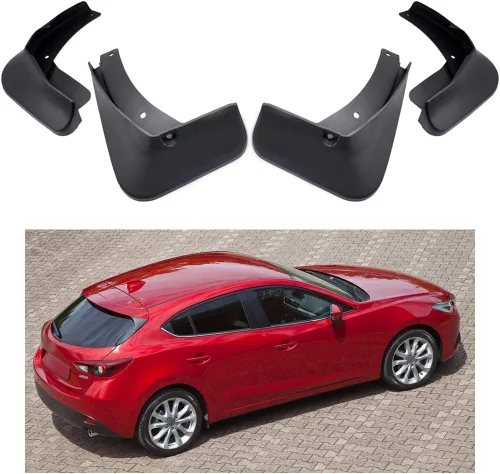 Vista 9 de Guardabarros para Coche Compatibles con Aleta de Guardabarros para Mazda 3 Sedán 2014-2018 15 16 17