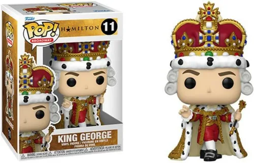 Vista 2 de POP Broadway: Hamilton - Figura de vinilo King George Funko (paquete con funda protectora de caja compatible), multicolor, 3.75 pulgadas