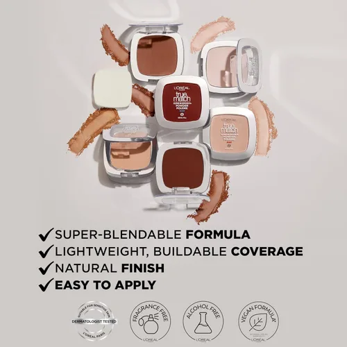 Vista 5 de L 'Oreal Paris, True Match, Polvo, 0.33 onzas, Alabaster
