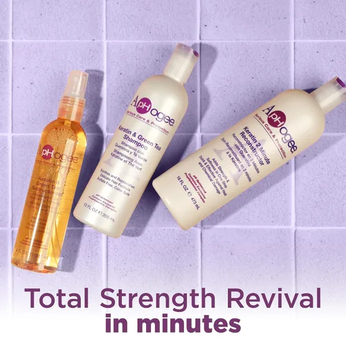 Vista 11 de Reconstructor de queratina intensivo en dos minutos Acondicionador profundo para cabello teñido y peinado con calor Suaviza y añade brillo