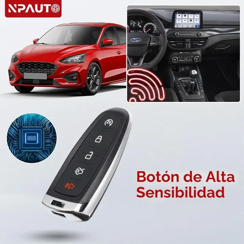 Vista 5 de NPAUTO Llavero compatible con Ford Explorer Edge 2011-2015, Focus 2015-2019, Taurus, Flex, Expedition, Lincoln MKX/MKT/MKS/Navigator, reemplazo