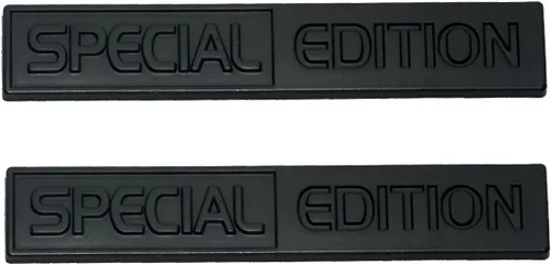 Vista 9 de 2 calcomanías de edición especial con emblema 3D para guardabarros de automóvil, camión, SUV, color negro y rojo negro rojo
