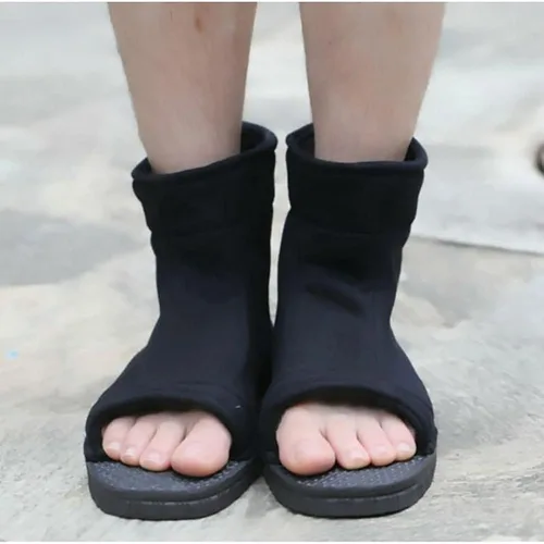 Vista 3 de Costyle Botas de cosplay de anime Ninja talla 36-45, color negro