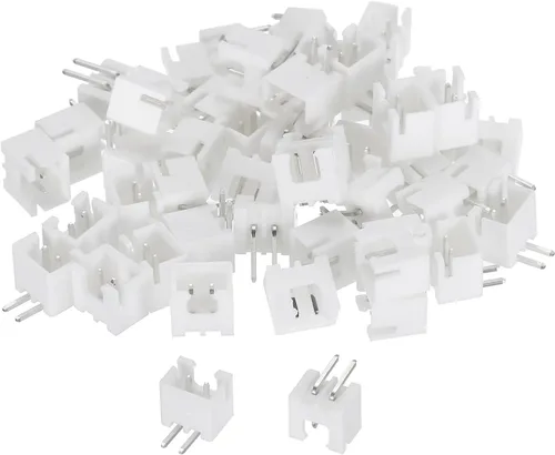 Vista 11 de MECCANIXITY Conector de 0.100 in, adaptador macho de 4 pines, cabezal de clavija de ángulo recto, enchufe blanco para conexión de cable a placa