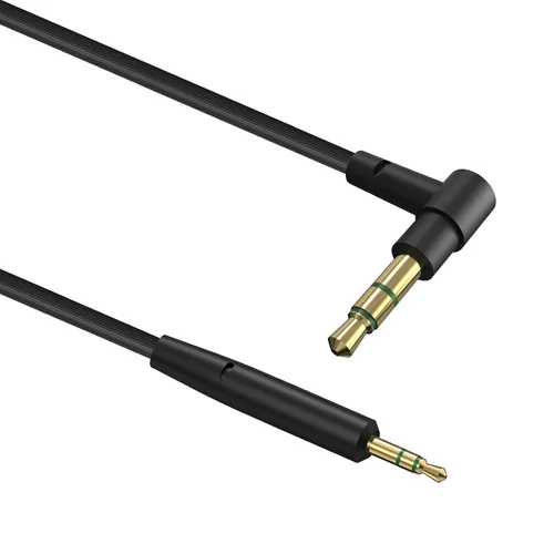 Vista 2 de Geekria QuickFit VR Short Audio Cable Compatible with Oculus Quest 2, HTC Virtual Reality Headset, 3.5mm Male to 2.5mm Male Cord, TRS Replacement