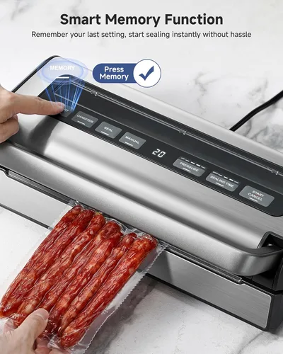 Vista 11 de AAOBOSI Sellador al vacío de 95 kPa para carnes, líquidos, Sous Vide