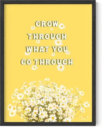 Vista 29 de HAUS AND HUES Arte de pared con citas motivacionales, bonito póster, decoración de pared para niñas adolescentes, bonito póster de afirmación