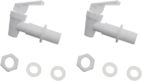 Vista 4 de 2 unids dispensador grifo plástico espita agua blanco reutilizable bebidas dispensador piezas para botella de agua
