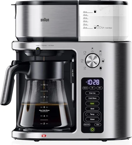 Vista 8 de Braun KF6050WH BrewSense - Cafetera de goteo, color blanco