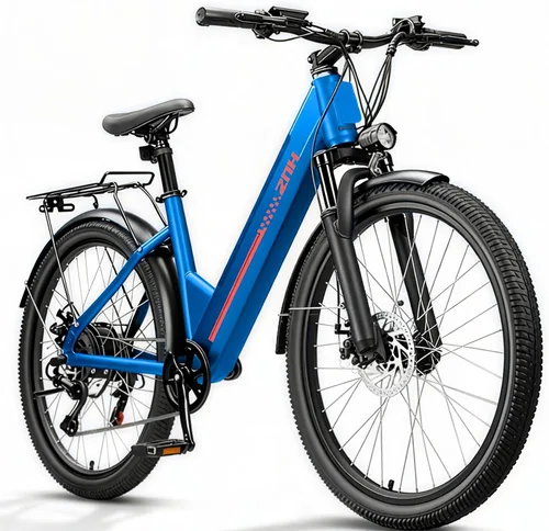 Vista 9 de ZNH Bicicleta eléctrica de 750 W 1000 W para adultos, batería extraíble de 48 V 13 Ah, bicicleta eléctrica de neumático de 26 pulgadas, hasta 60