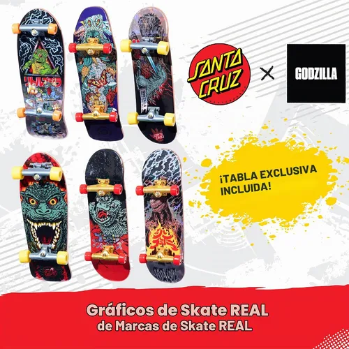 Vista 2 de TECH DECK Godzilla Sk8shop Bonus Pack Juego de diapasones personalizables