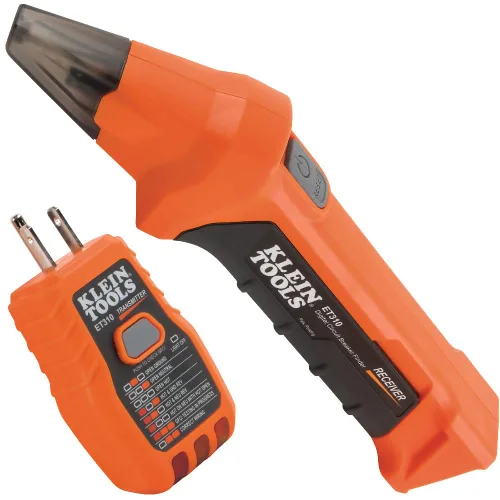 Vista 5 de Klein Tools Abrazadera digital 400A AC Auto-Ranging TRMS con buscador de disyuntores y probador de salida GFCI integrado