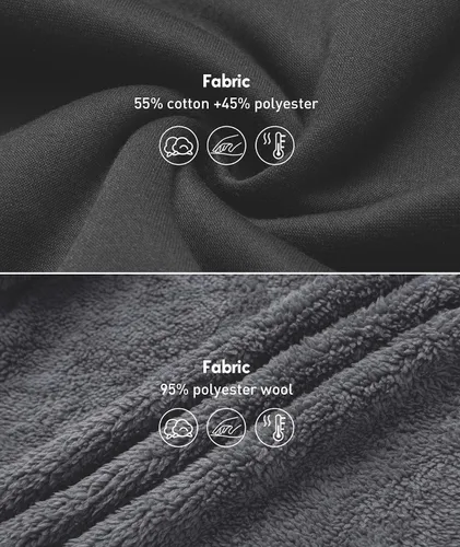 Vista 62 de SCODI Sudaderas con capucha para hombre, forro polar pesado, cremallera completa, forro de sherpa grueso, chaqueta con capucha