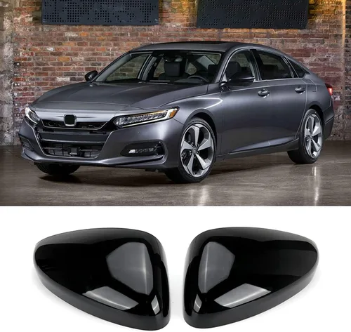 Vista 9 de 1 par de cubiertas para espejos laterales negros Compatible con Honda Accord 2018 2019 2020 2021 2022 Honda Accord Touring y Touring Hybrid