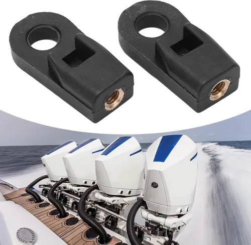 Vista 4 de EVGATSAUTO Conector de extremo de cable de caja de control de motor fuera de borda de 2 piezas, construcción de ABS y cobre, compatible