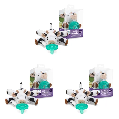 Vista 11 de Philips Avent Soothie Snuggle Portachupetes con Chupete Desmontable, 0m+, Vaca, SCF347/05