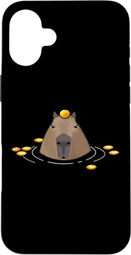 Vista 23 de Funda Capybara para iPhone 17 para hombre y mujer, diseño de naranjas frías