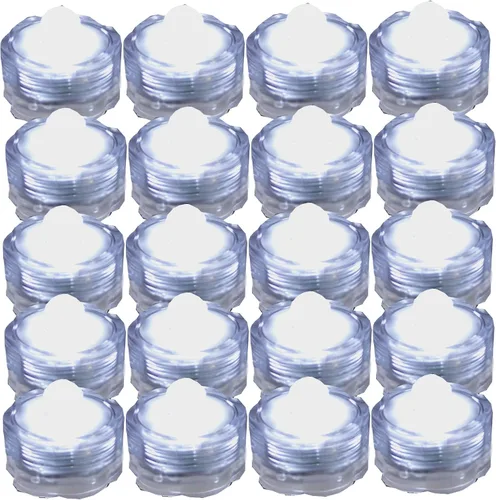 Vista 11 de Luces led muy brillantes, sumergibles, color té, para fiestas, bodas