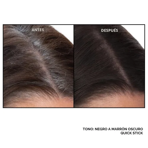 Vista 4 de EVERPRO Gray Away Root Touchup Quick Stick, Negro/Marrón Oscuro, 0.1 Oz