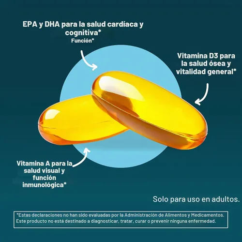 Vista 7 de Cápsulas blandas de aceite de hígado de bacalao, aceite de pescado Omega 3