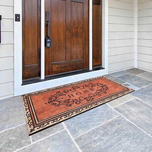 Vista 2 de Tapete de Bienvenida Grande de 47"x22" para Exteriores de Servicio Pesado con Respaldo de Goma Antideslizante - Tapete Duradero para Puerta Exterior