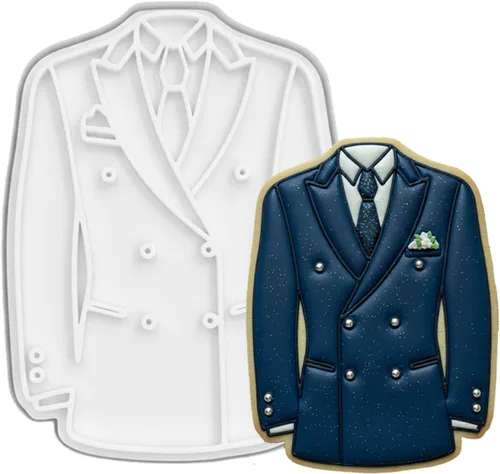 Vista 32 de Juego de 11 cortadores de galletas de amor con sello 3D de ácido poliláctico (PLA) para cocina, pastel, vestido de boda, formas de anillo de amor