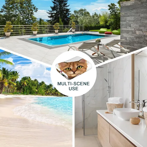 Vista 4 de Toallas de playa para niños, toallas de playa personalizadas, toallas de playa de microfibra para adultos, toallas de piscina, toalla de viaje