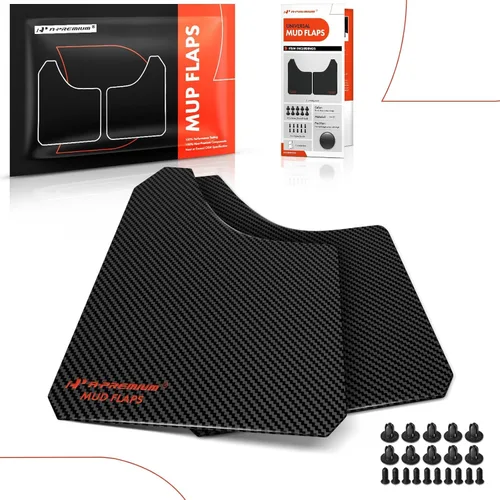 Vista 8 de A-Premium 2 unidades de protectores universales negros contra salpicaduras, aletas de barro, guardabarros, guardabarros, guardabarros, guardabarros